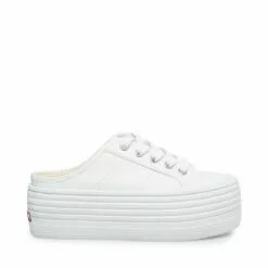 Top 10 ⭐ SteveMadden BRIDGET30 WHITE LEATHER ⭐