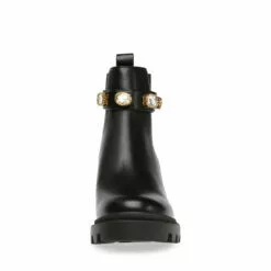Hot Sale ✔️ SteveMadden AMULET BLACK ⌛ -Steve Madden Sales Store STEVEMADDEN BOOTIES AMULET BLACK FRONT