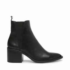 Hot Sale ๐งจ SteveMadden AUDIENCE BLACK LEATHER ๐ฏ 13 Hot Sale ๐งจ SteveMadden AUDIENCE BLACK LEATHER ๐ฏ -Steve Madden Sales Store STEVEMADDEN BOOTIES AUDIENCE BLACK LEATHER SIDE 1