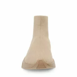 New ✔️ SteveMadden GAMETIME SAND ⌛ -Steve Madden Sales Store STEVEMADDEN BOOTIES GAMETIME SAND FRONT