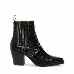 Outlet ๐ SteveMadden GENIVA BLACK CROCODILE โญ 14 Outlet ๐ SteveMadden GENIVA BLACK CROCODILE โญ -Steve Madden Sales Store STEVEMADDEN BOOTIES GENIVA BLACK CROCODILE SIDE 1