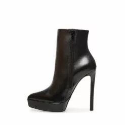 Coupon 💯 SteveMadden VELINA BLACK LEATHER ⭐ -Steve Madden Sales Store STEVEMADDEN BOOTIES VELINA BLACK LEATHER INSIDE