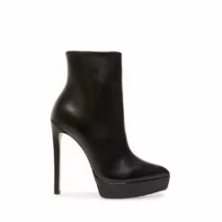 Coupon 💯 SteveMadden VELINA BLACK LEATHER ⭐ -Steve Madden Sales Store STEVEMADDEN BOOTIES VELINA BLACK LEATHER SIDE 1