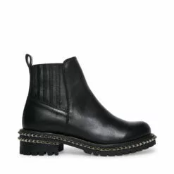 Coupon 🛒 SteveMadden GALENA BLACK LEATHER ✔️ -Steve Madden Sales Store STEVEMADDEN BOOTS GALENA BLACK SIDE 1