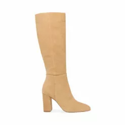 Best Pirce 🔔 SteveMadden NINNY CAMEL SUEDE 👏 -Steve Madden Sales Store STEVEMADDEN BOOTS NINNY CAMEL SUEDE SIDE 2