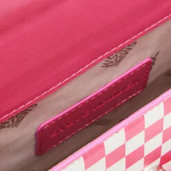 Best Pirce 😍 STEVEMADDEN BDIGNIFY PINK/WHITE 🛒 -Steve Madden Sales Store STEVEMADDEN HANDBAGS BDIGNIFY PINK CHECKER INSIDE