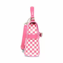 Best Pirce 😍 STEVEMADDEN BDIGNIFY PINK/WHITE 🛒 -Steve Madden Sales Store STEVEMADDEN HANDBAGS BDIGNIFY PINK CHECKER SIDE