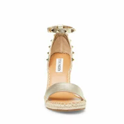 Outlet ๐ SteveMadden MCKENNA GOLD LEATHER ๐งจ 10 Outlet ๐ SteveMadden MCKENNA GOLD LEATHER ๐งจ -Steve Madden Sales Store STEVEMADDEN SANDALS MCKENNA GOLD LEATHER FRONT