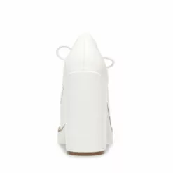 Wholesale 💯 SteveMadden TRISTIE WHITE LEATHER ✔️ -Steve Madden Sales Store STEVEMADDEN SANDALS TRISTIE WHITE BACK