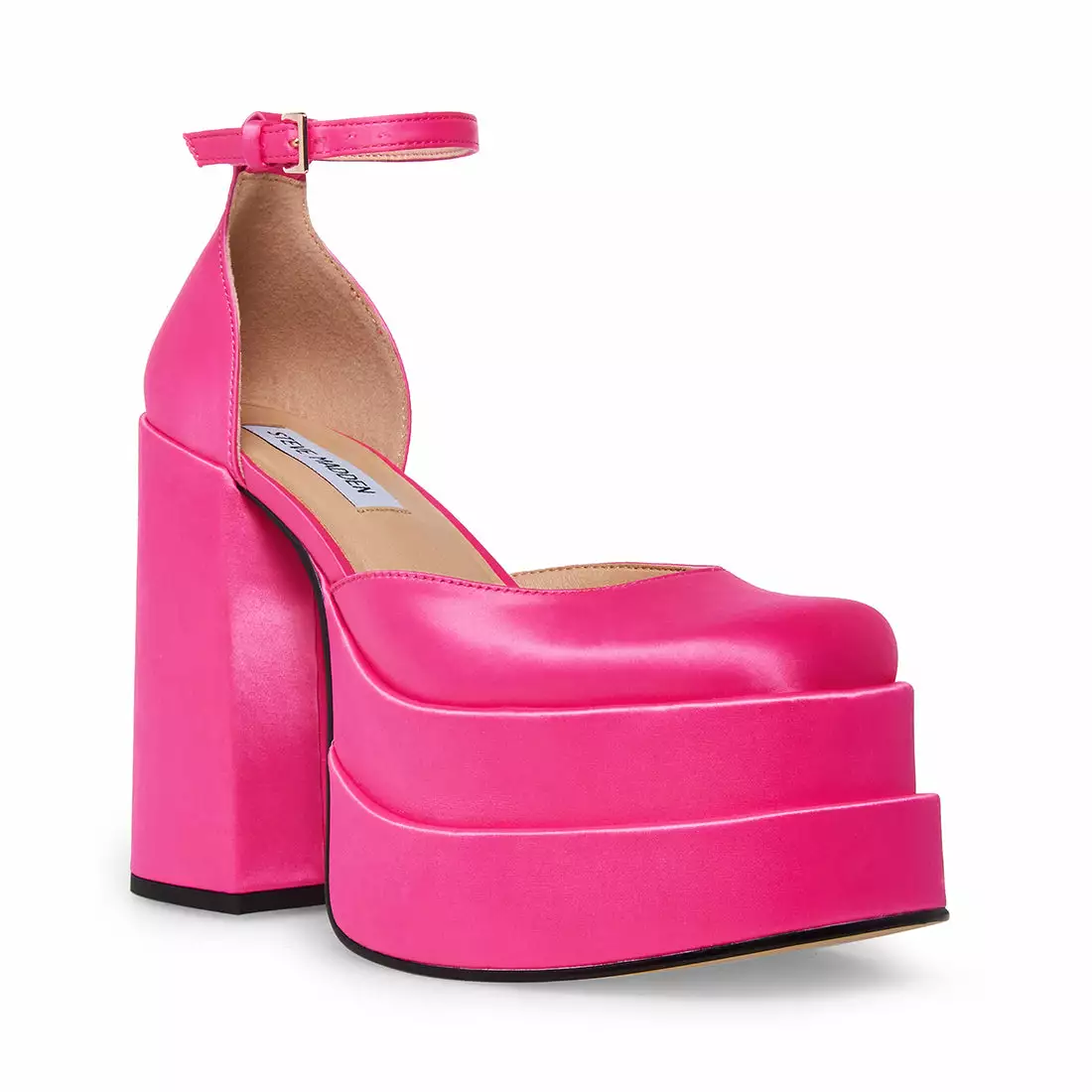 New 🎁 SteveMadden CHARLIZE PINK SATIN 😍 4 New 🎁 SteveMadden CHARLIZE PINK SATIN 😍 - Image 2