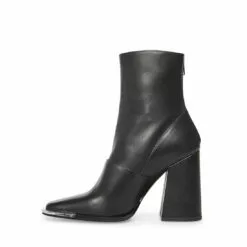 Flash Sale 👍 SteveMadden EXCESS BLACK LEATHER ❤️ -Steve Madden Sales Store STEVEMADDEN SHOES EXCESS BLACK PATENT INSIDE