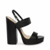 Promo 👏 SteveMadden IESHA BLACK LEATHER ❤️ 2 Promo 👏 SteveMadden IESHA BLACK LEATHER ❤️ -Steve Madden Sales Store STEVEMADDEN SHOES IESHA BLACK LEATHER SIDE