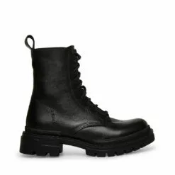 Top 10 😀 SteveMadden JAMISYN BLACK LEATHER ✨