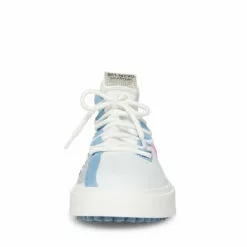 Brand new 🤩 STEVEMADDEN JENA WHITE MULTI 😍 -Steve Madden Sales Store STEVEMADDEN SHOES JENA WHITE BLUE FRONT