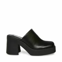 Best Sale ⭐ SteveMadden KAM BLACK LEATHER 🌟 -Steve Madden Sales Store STEVEMADDEN SHOES KAM BLACK LEATHER SIDE 1
