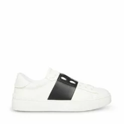 Discount โญ SteveMadden KEATON WHITE ๐ 17 Discount โญ SteveMadden KEATON WHITE ๐ -Steve Madden Sales Store STEVEMADDEN SHOES KEATON WHITE BLACK SIDE 3