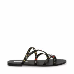 Coupon 🤩 SteveMadden KELSEY NATURAL MULTI ✨ -Steve Madden Sales Store STEVEMADDEN SHOES KELSEY BLACK MULTI SIDE 1