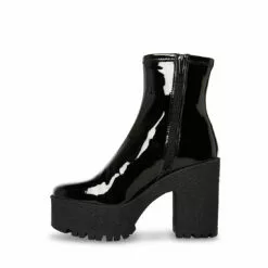 Budget ⭐ SteveMadden OUTLAST BLACK PATENT ❤️ -Steve Madden Sales Store STEVEMADDEN SHOES OUTLAST BLACK PATENT INSIDE