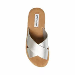 Brand new 💯 SteveMadden PERCY SILVER LEATHER 🧨 -Steve Madden Sales Store STEVEMADDEN SHOES PERCY SILVER LEATHER TOP