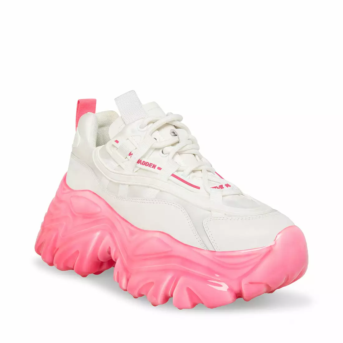 Discount ⨠SteveMadden REVEL WHITE/PINK 𧨠4 Discount ⨠SteveMadden REVEL WHITE/PINK 𧨠- Image 2