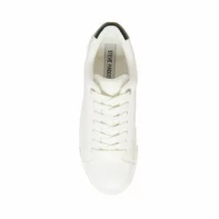 New 🎉 SteveMadden SCOUT WHITE/BLACK 🛒 -Steve Madden Sales Store STEVEMADDEN SHOES SCOUT WHITE BLACK TOP