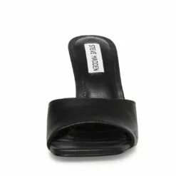 Cheap 🛒 SteveMadden SIGNAL BLACK LEATHER 👏 21 Cheap 🛒 SteveMadden SIGNAL BLACK LEATHER 👏 -Steve Madden Sales Store STEVEMADDEN SHOES SIGNAL BLACK LEATHER FRONT