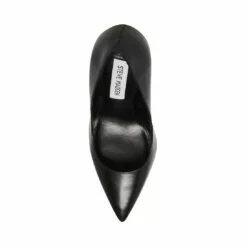 Flash Sale 👏 STEVEMADDEN VALENTINA BLACK LEATHER 😀 -Steve Madden Sales Store STEVEMADDEN SHOES VALENTINA BLACK LEATHER TOP