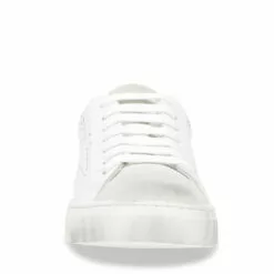 New 😀 SteveMadden REZZA WHITE 🤩 -Steve Madden Sales Store STEVEMADDEN SNEAKERS REZZA WHITE new FRONT