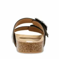 Best Pirce 🔥 SteveMadden SOMERS BLACK LEATHER ✔️ -Steve Madden Sales Store STEVEMADDEN STEVEN SOMERS BLACK LEATHER BACK 1