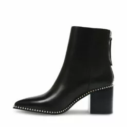 Top 10 ๐ SteveMadden AQUARIUS BLACK LEATHER โ 11 Top 10 ๐ SteveMadden AQUARIUS BLACK LEATHER โ -Steve Madden Sales Store STEVEMADDEN BOOTIES AQUARIUS BLACK LEATHER INSIDE