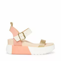 Best Sale ❤️ SteveMadden PASTRY WHITE ❤️ -Steve Madden Sales Store STEVEMADDEN SANDALS PASTRY BLUSH MULTI SIDE 3