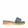 Top 10 ❤️ SteveMadden ARIA TEAL MULTI 🛒 -Steve Madden Sales Store STEVEMADDEN SHOES ARIA TEAL MULTI SIDE 1 2