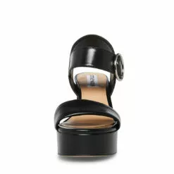 Buy ๐ SteveMadden BLOOME BLACK LEATHER ๐ 12 Buy ๐ SteveMadden BLOOME BLACK LEATHER ๐ -Steve Madden Sales Store STEVEMADDEN SHOES BLOOME BLACK FRONT