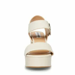 Budget ⌛ SteveMadden BLOOME BONE LEATHER 😀 -Steve Madden Sales Store STEVEMADDEN SHOES BLOOME BONE FRONT