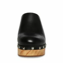 Top 10 ⌛ SteveMadden BUSHWICK BLACK LEATHER 🎉 -Steve Madden Sales Store STEVEMADDEN SHOES BUSHWICK BLACK LEATHER FRONT