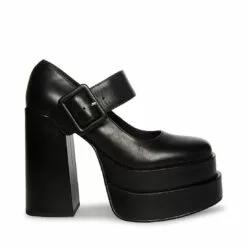 New ๐ฏ SteveMadden CARLY BLACK LEATHER ๐ฏ 15 New ๐ฏ SteveMadden CARLY BLACK LEATHER ๐ฏ -Steve Madden Sales Store STEVEMADDEN SHOES CARLY BLACK LEATHER SIDE 1