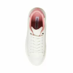 Best Sale 🌟 SteveMadden CATCHER PINK/WHITE 🛒 -Steve Madden Sales Store STEVEMADDEN SHOES CATCHER PINK WHITE TOP