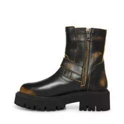 Outlet 🤩 SteveMadden EXCURSION BLACK DISTRESSED 🧨 -Steve Madden Sales Store STEVEMADDEN SHOES EXCURSION BLACK INSIDE 1