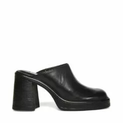 Deals ❤️ SteveMadden FLIRTIE BLACK LEATHER 👏