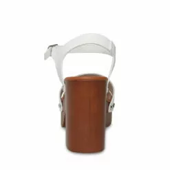 Outlet ❤️ SteveMadden IVY WHITE 🧨 -Steve Madden Sales Store STEVEMADDEN SHOES IVY WHITE BACK