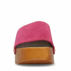 Wholesale ⌛ SteveMadden IZZY PINK SUEDE ✨ -Steve Madden Sales Store STEVEMADDEN SHOES IZZY PINK SUEDE FRONT