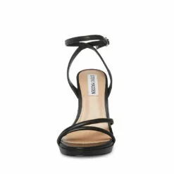 Wholesale 🔥 SteveMadden JENNIFER BLACK LEATHER 🛒 -Steve Madden Sales Store STEVEMADDEN SHOES JENNIFER BLACK LEATHER FRONT