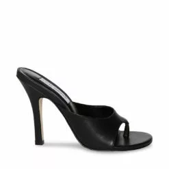 New 🔔 SteveMadden KARINA BLACK LEATHER 🔥