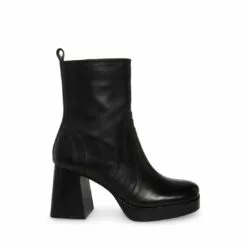 Promo 🔥 SteveMadden MAGGIE BLACK LEATHER 🤩