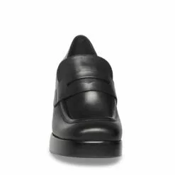 Best reviews of ⭐ SteveMadden MARLA BLACK LEATHER ⭐ -Steve Madden Sales Store STEVEMADDEN SHOES MARLA BLACK LEATHER FRONT