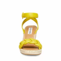 Top 10 ❤️ SteveMadden NOVAH YELLOW 🔥 -Steve Madden Sales Store STEVEMADDEN SHOES NORAH YELLOW FRONT