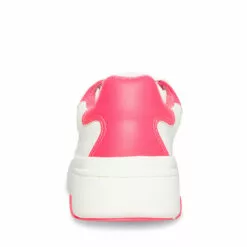 Cheapest 🔥 SteveMadden TRISTINA WHITE/FUSCHIA ✨ 14 Cheapest 🔥 SteveMadden TRISTINA WHITE/FUSCHIA ✨ -Steve Madden Sales Store STEVEMADDEN SHOES TRISTINA WHITE FUSCHIA BACK