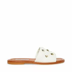 Best Pirce 🛒 SteveMadden TROUBLE WHITE LEATHER 🔔