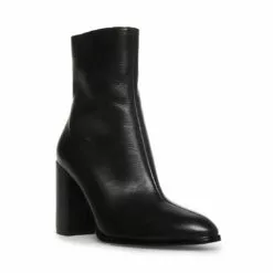 Cheapest 😀 SteveMadden TRUDY BLACK LEATHER 🛒 -Steve Madden Sales Store STEVEMADDEN SHOES TRUDY BLACK LEATHER 1