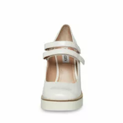 Coupon 🔔 SteveMadden TWICE WHITE PATENT 🎁 -Steve Madden Sales Store STEVEMADDEN SHOES TWICE WHITE PATENT FRONT